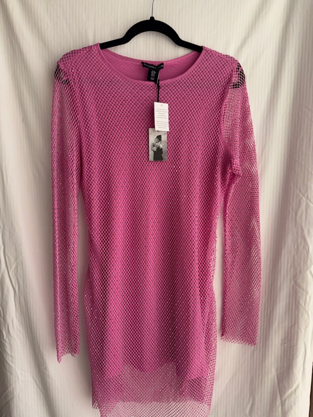 Sincerely Jules Pink Mesh Midi Dress